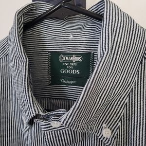 Gitman Vintage Oxford Stripe Shirt ***UPDATED TO LARGE***